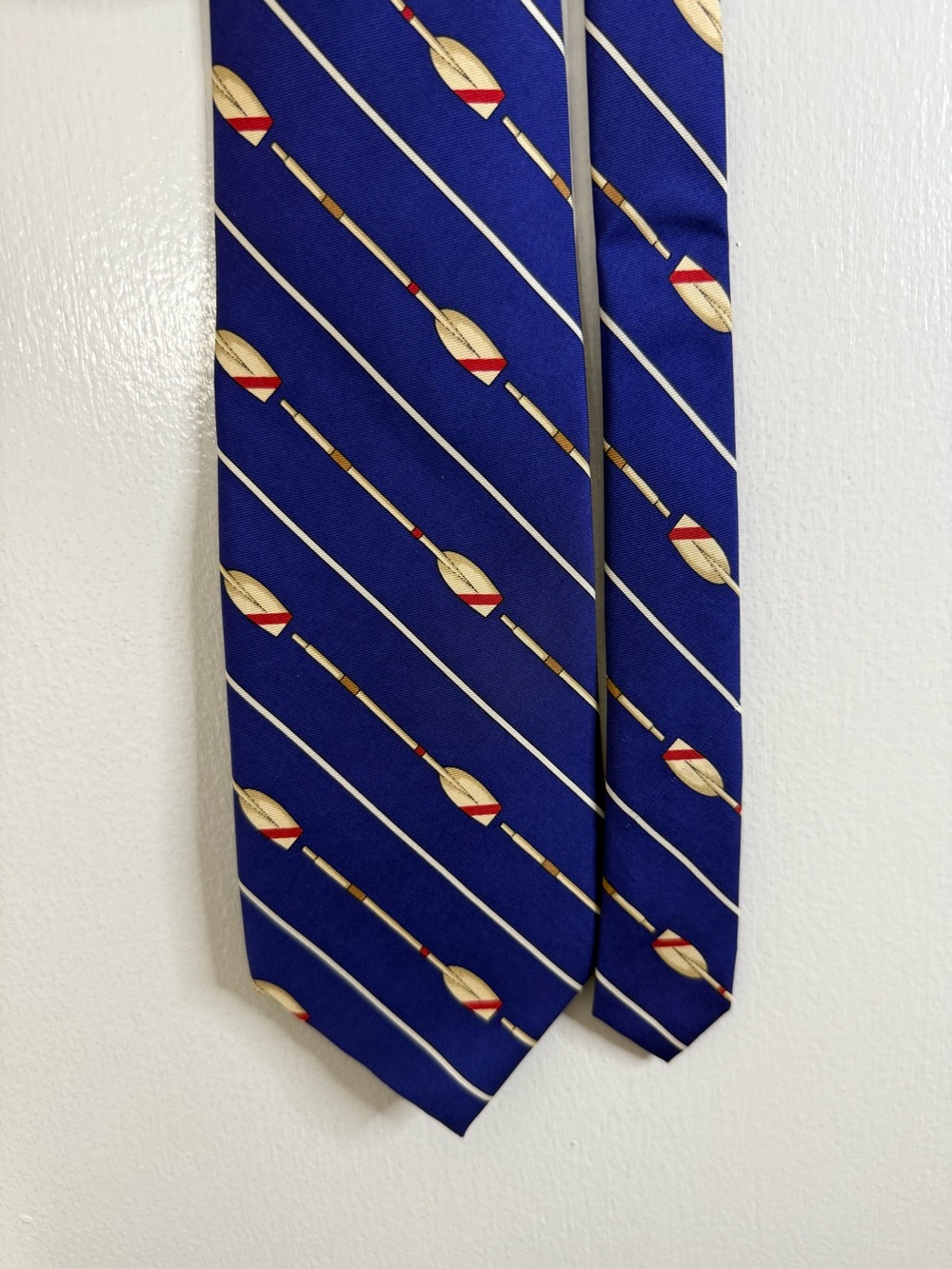 Polo Ralph Lauren vintage men’s blue rowing oar tie 57” long X 4” wide